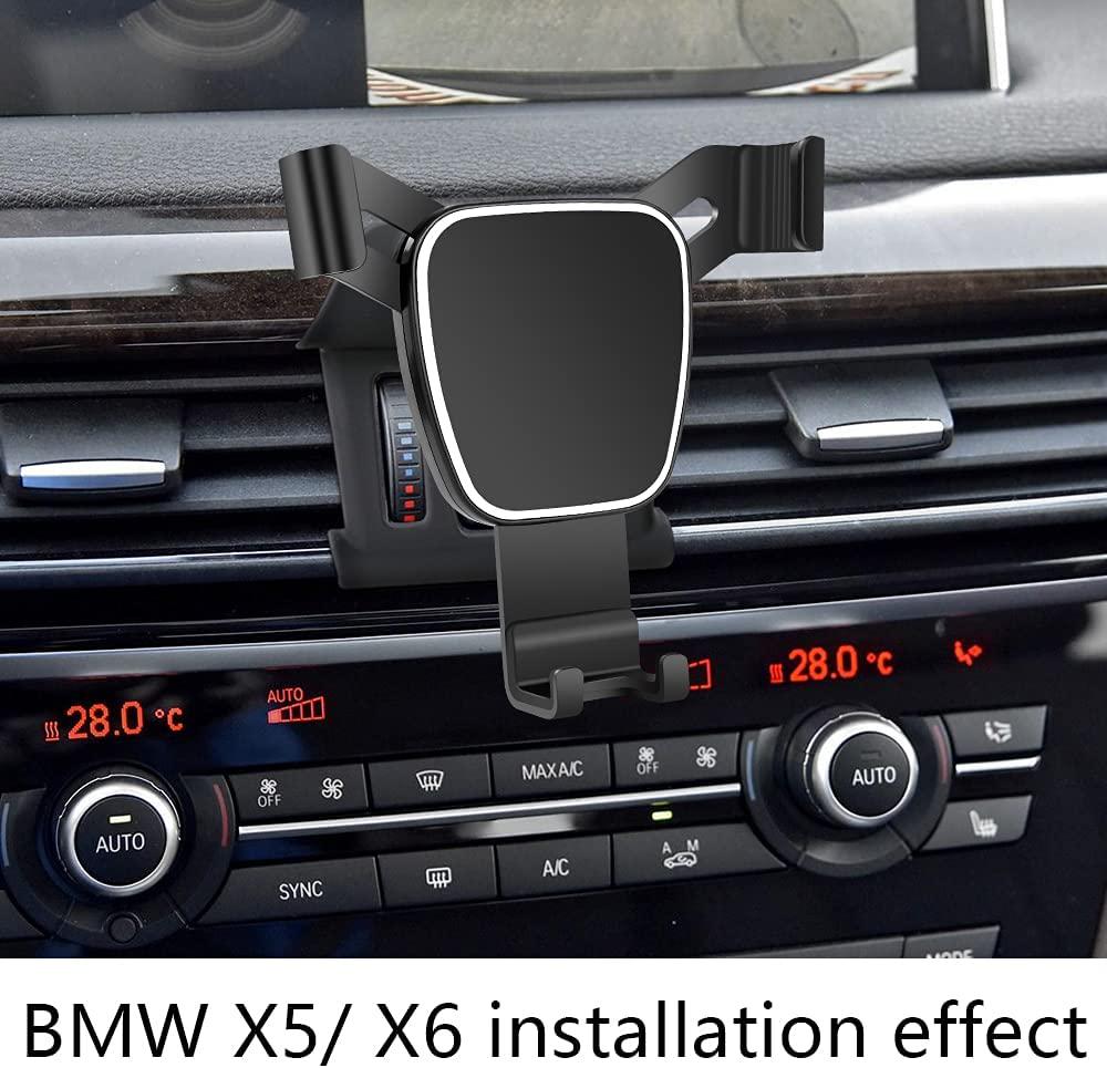 LUNQIN, LUNQIN Car Phone Holder for 2014-2018 BMW X5 X6 SUV sDrive35i xDrive35i 40e 35d F15 F16 Auto Accessories Navigation Bracket Interior Decoration Mobile Cell Phone Mount