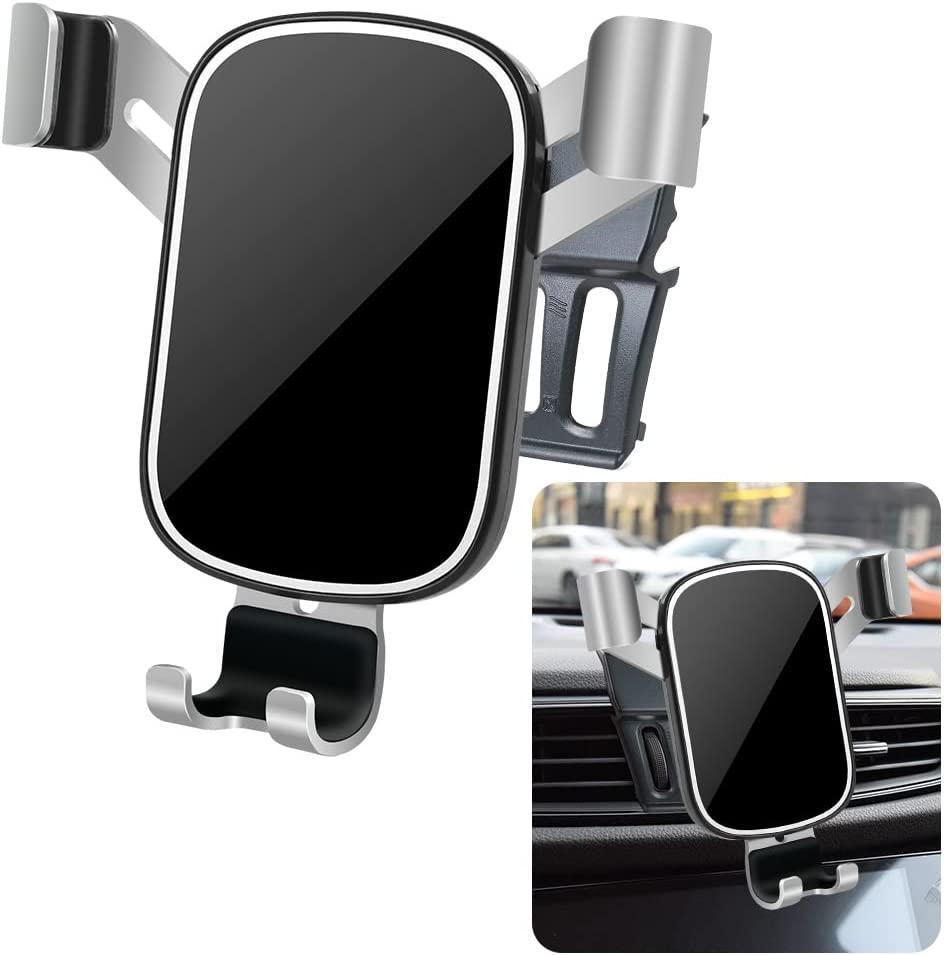 musttrue, LUNQIN Car Phone Holder for 2014-2020 Nissan Rogue SUV [Big Phones with Case Friendly] Auto Accessories Navigation Bracket Interior Decoration Mobile Cell Mirror Phone Mount