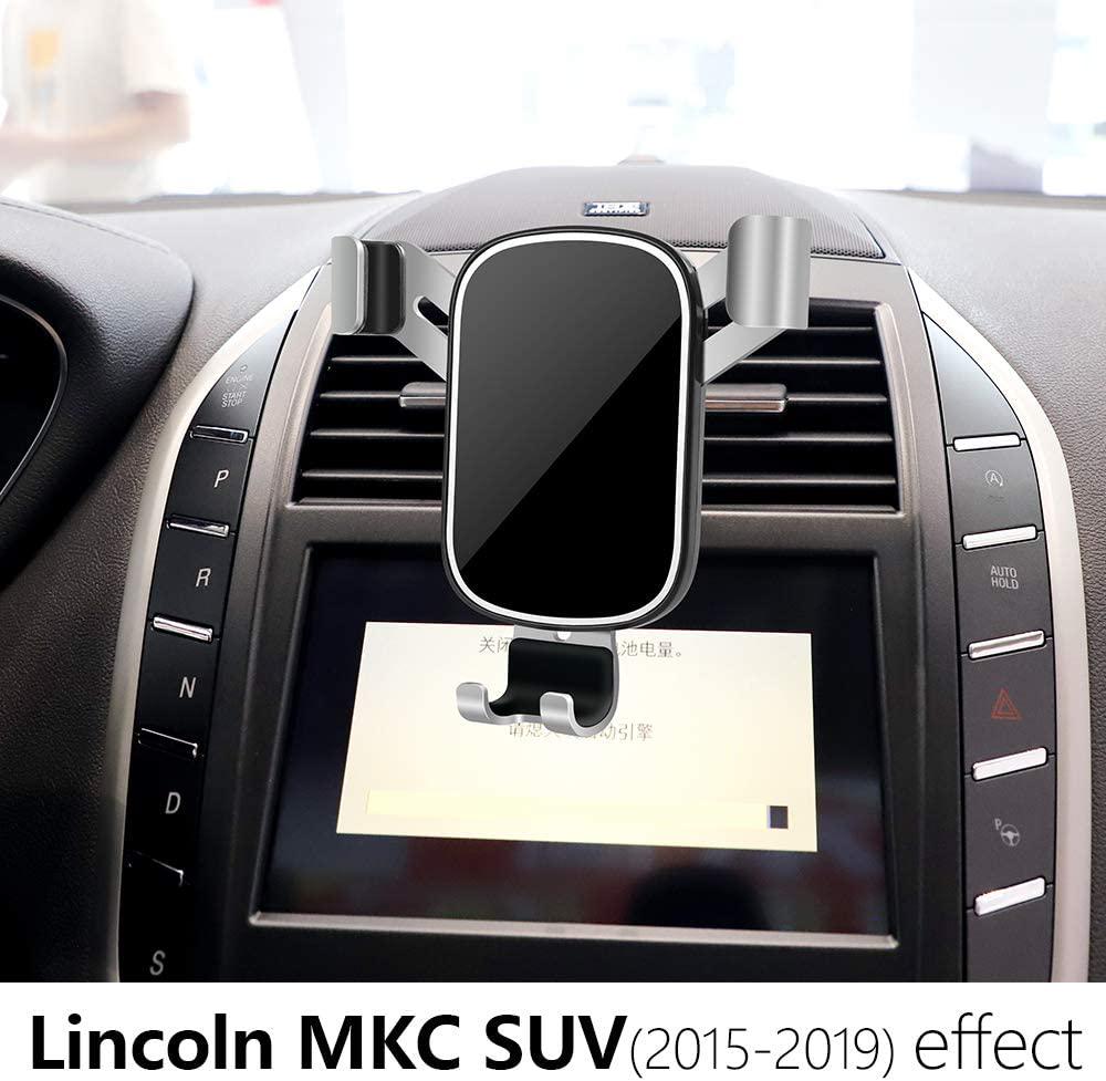 musttrue, LUNQIN Car Phone Holder for 2015-2019 Lincoln MKC SUV [Big Phones with Case Friendly] Auto Accessories Navigation Bracket Interior Decoration Mobile Cellphone Mount