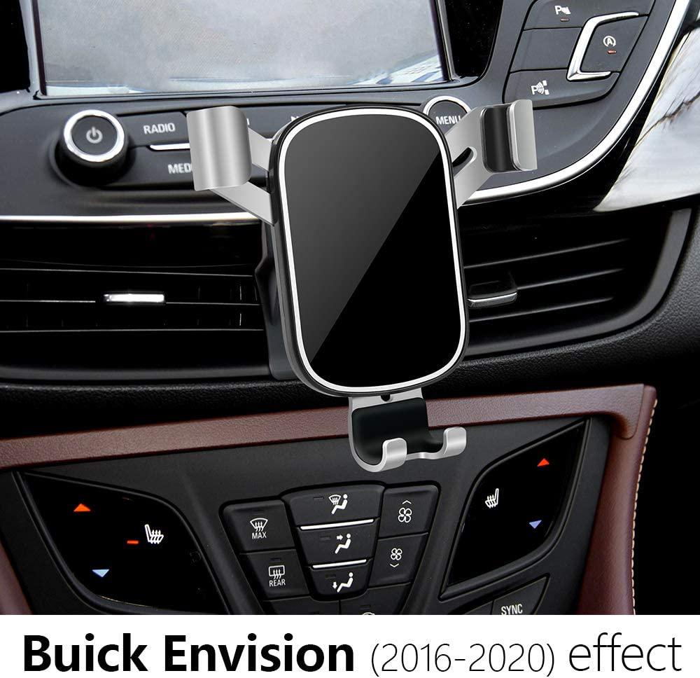 musttrue, LUNQIN Car Phone Holder for 2016-2020 BuickÂ Envision SUV [Big Phones with Case Friendly] Auto Accessories Navigation Bracket Interior Decoration Mobile Cell Mirror Phone Mount