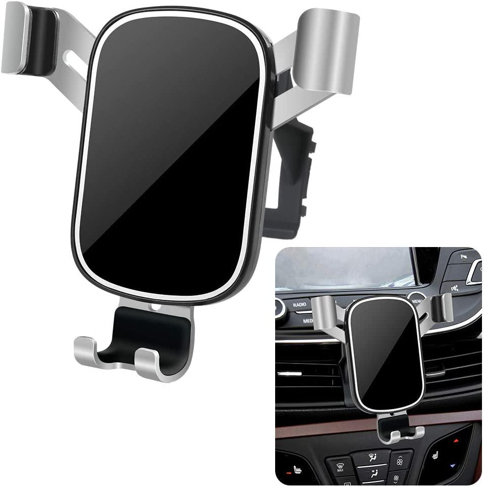 musttrue, LUNQIN Car Phone Holder for 2016-2020 BuickÂ Envision SUV [Big Phones with Case Friendly] Auto Accessories Navigation Bracket Interior Decoration Mobile Cell Mirror Phone Mount