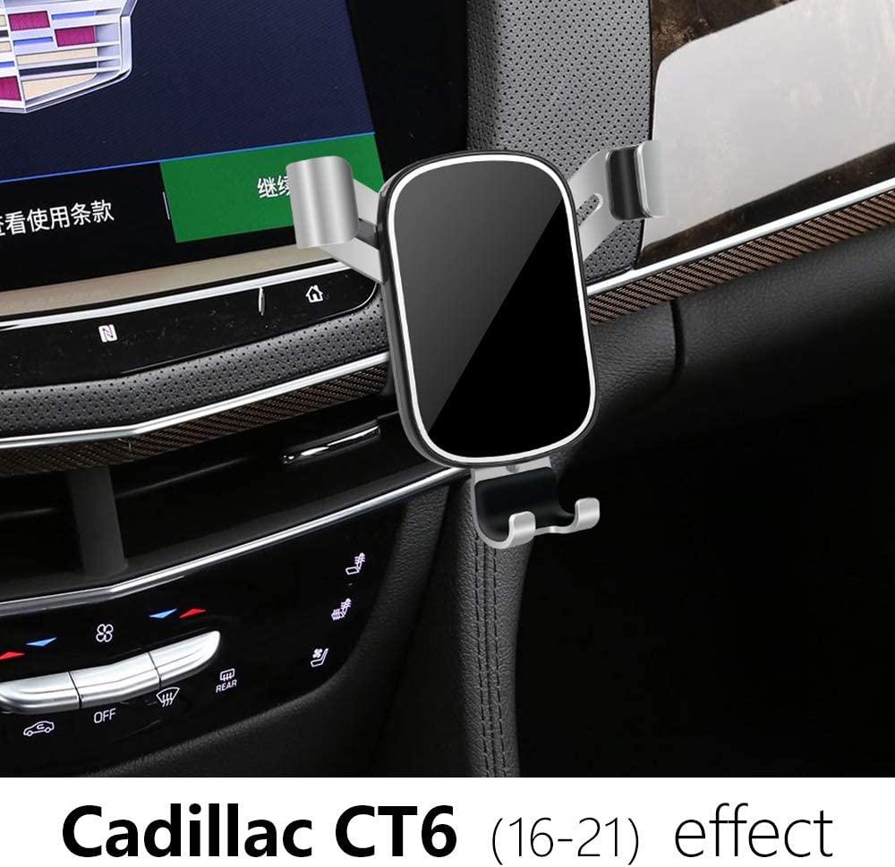 musttrue, LUNQIN Car Phone Holder for 2016-2021 Cadillac CT6 [Big Phones with Case Friendly] Auto Accessories Navigation Bracket Interior Decoration Mobile Cell Mirror Phone Mount