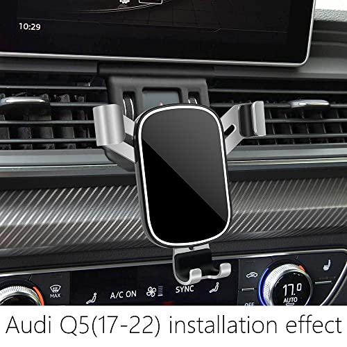 Unbranded, LUNQIN Car Phone Holder for 2017-2020 Audi Q5 [Big Phones with Case Friendly] Auto Accessories Navigation Bracket Interior Decoration Mobile Cell Mirror Phone Mount