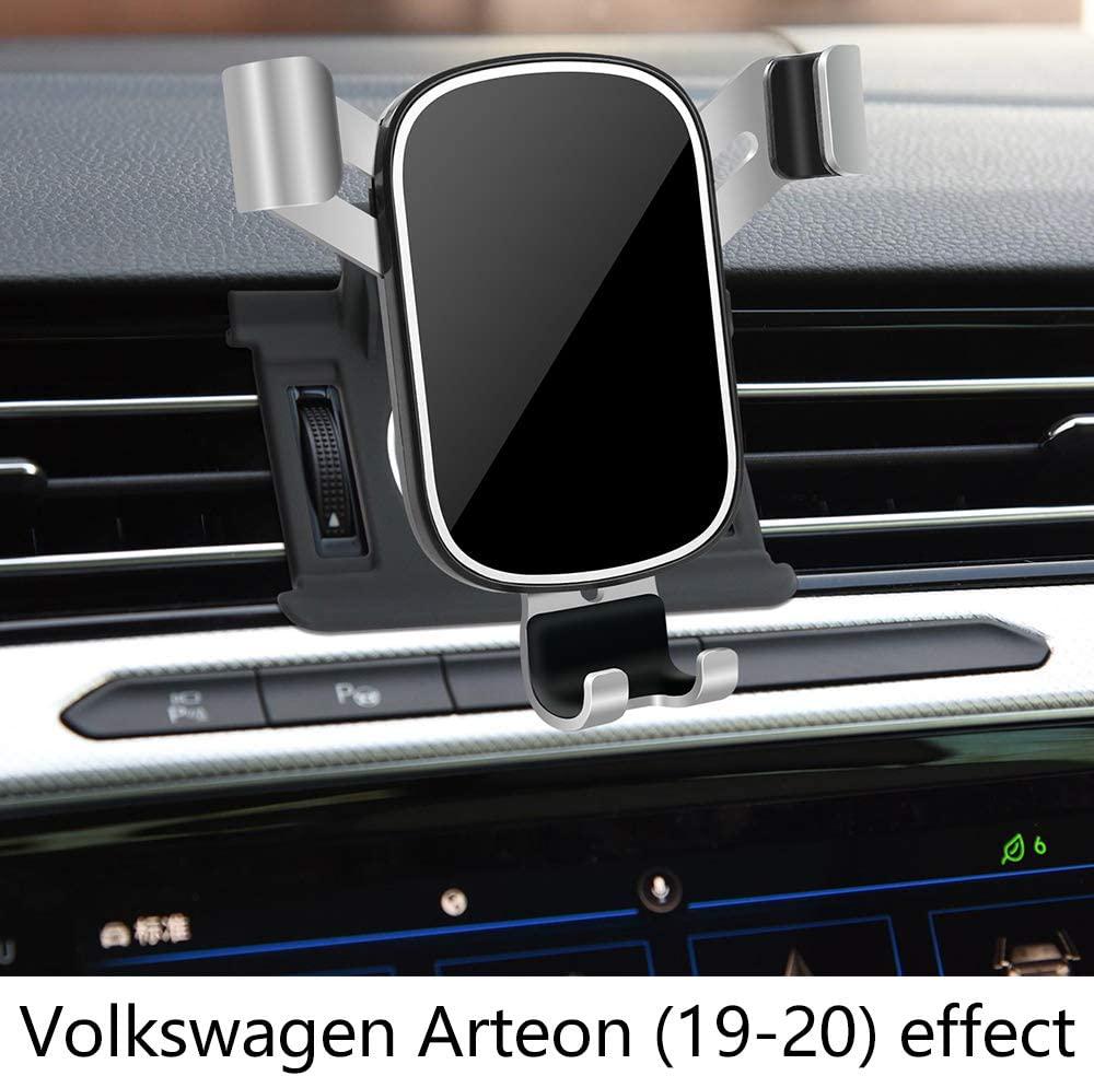 musttrue, LUNQIN Car Phone Holder for 2019-2020 Volkswagen Arteon [Big Phones with Case Friendly] Auto Accessories Navigation Bracket Interior Decoration Mobile Cell Mirror Phone Mount
