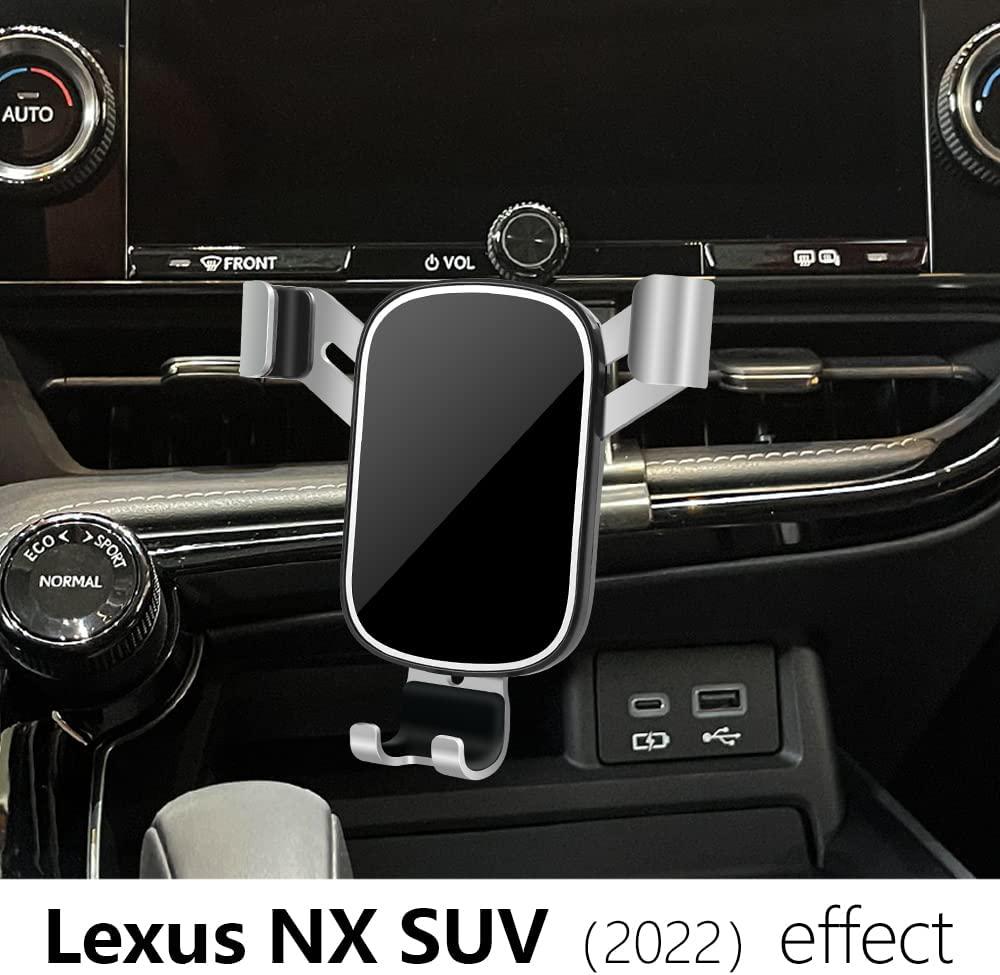 LUNQIN, LUNQIN Car Phone Holder for 2022 Lexus NX 300 300h SUV [Big Phones with Case Friendly] Auto Accessories Navigation Bracket Interior Decoration Mobile Cellphone Mount