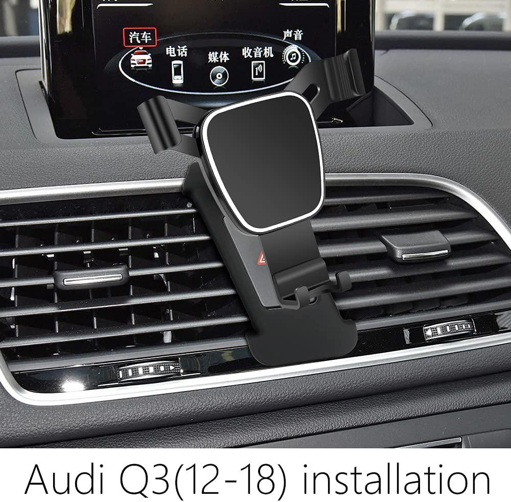 LUNQIN, LUNQIN Car Phone Holder for Audi Q3 2012-2018 Auto Accessories Navigation Bracket Interior Decoration Mobile Cell Phone Mount