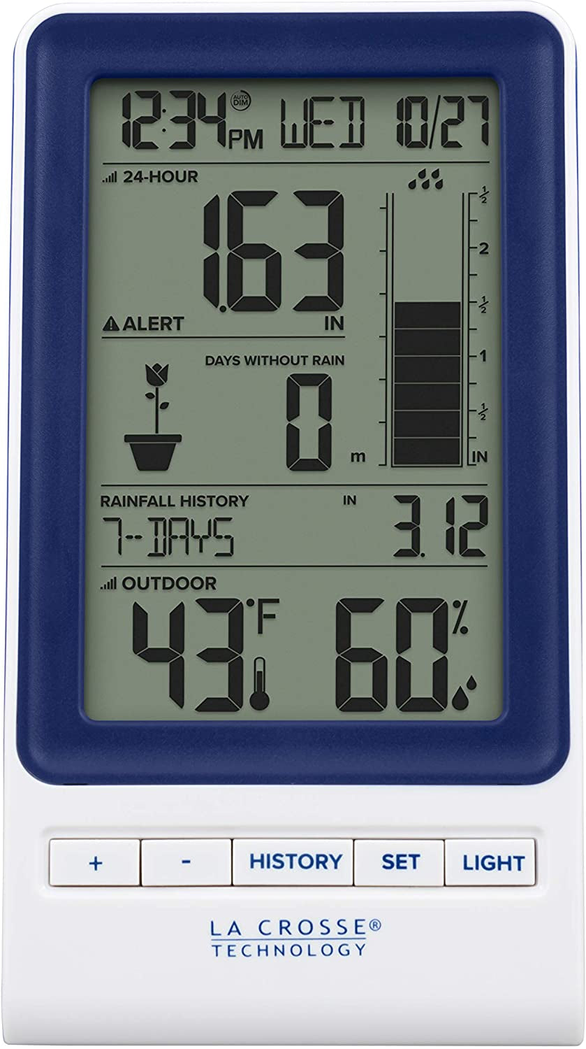 La Crosse Technology, La Crosse Technology 724-1415BL Wireless Rain Station with Temperature and Humidity
