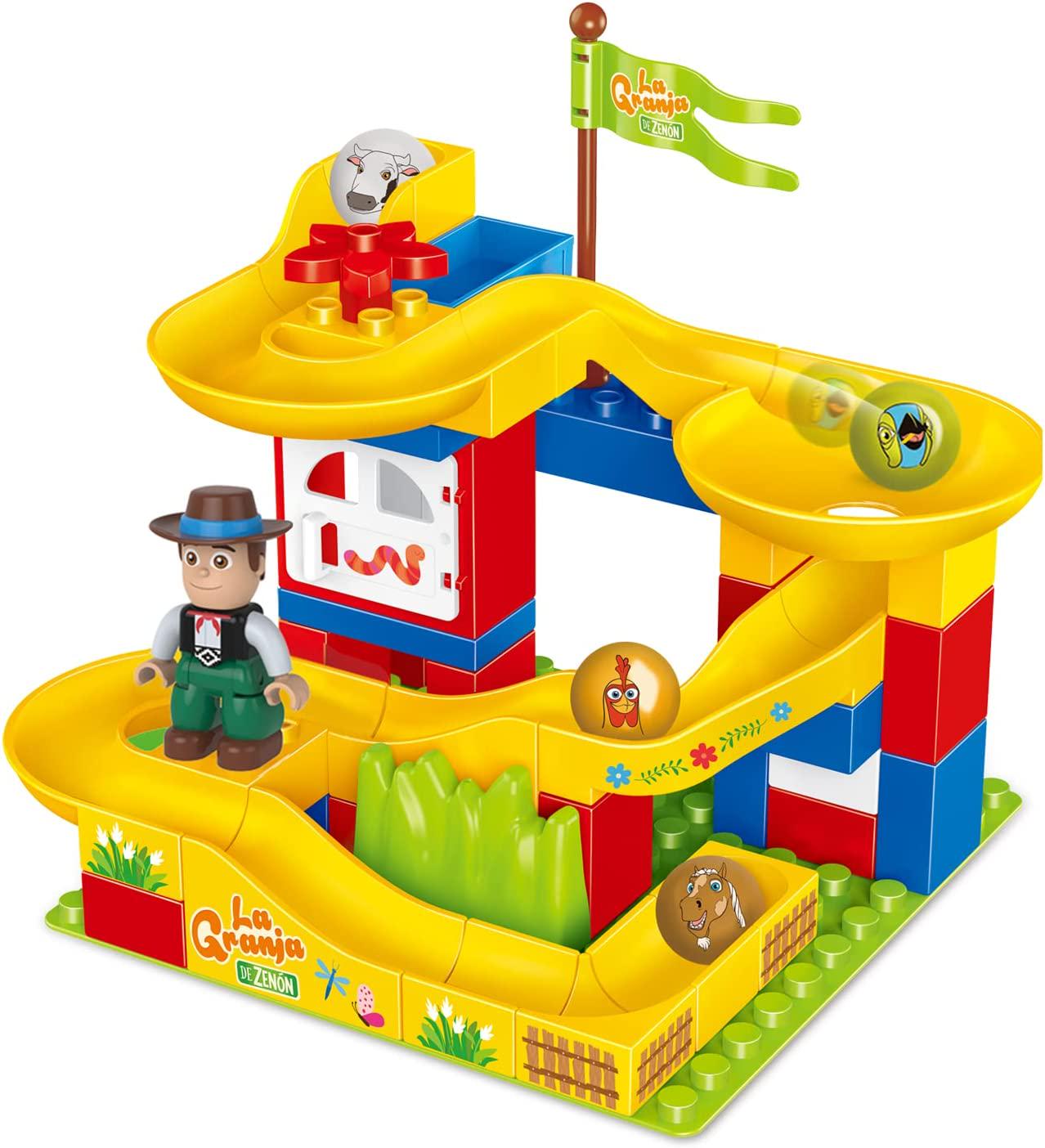 Toymaker, La Granja De Zenon Building Blocks Playground Kit Compatible Block Construction Toys Slide Bricks for Boys and Girls