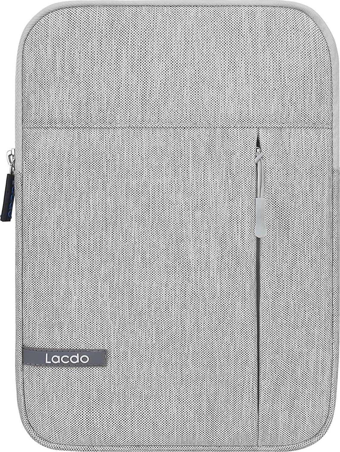 Lacdo, Lacdo iPad Mini 6 Sleeve, iPad Mini Case, Water Repellent Tablet Sleeve Case Compatible with iPad Mini 6/5/4/3/2, Samsung Galaxy Tab A7 Lite 8.7 / Galaxy Tab A 8.0 Protective Tablet Bag, Gray