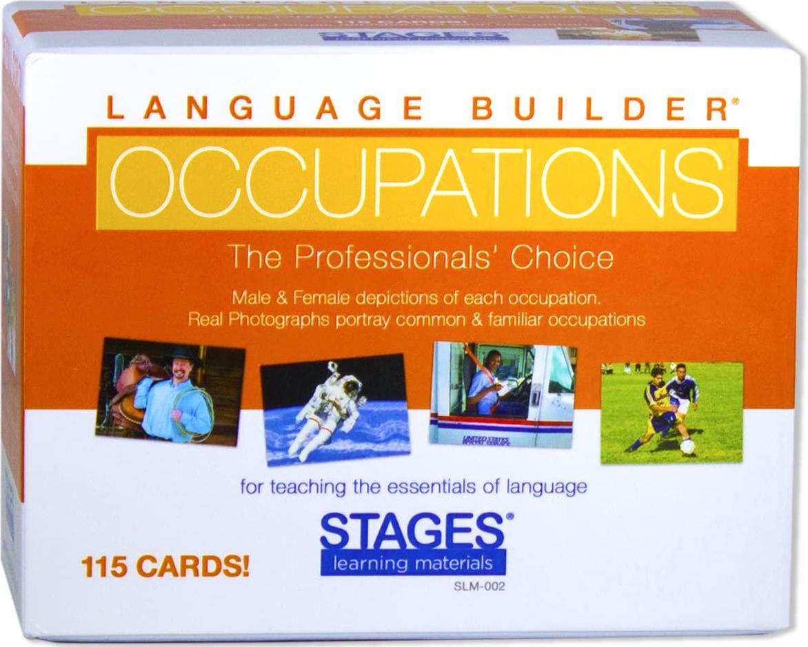 Stages, Language Builder 4-Box Follow Up Kit (Nouns 2, Sequencing, Emotions, and Occupations Flash Card Sets)