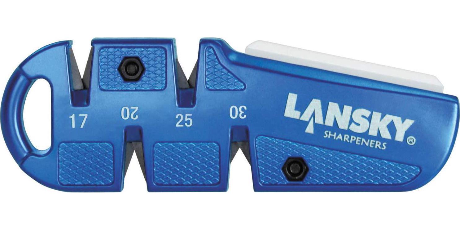 Lansky, Lansky QuadSharp Carbide/Ceramic Multi Angle Knife Sharpener, Blue
