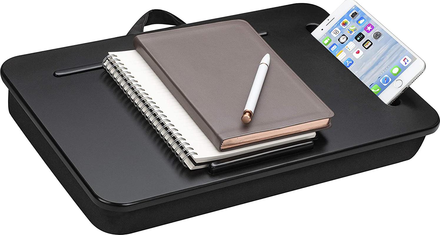 LapGear, LapGear Sidekick Lap Desk - Black - Fits Up to 15.6 Inch Laptops - Style No. 44218