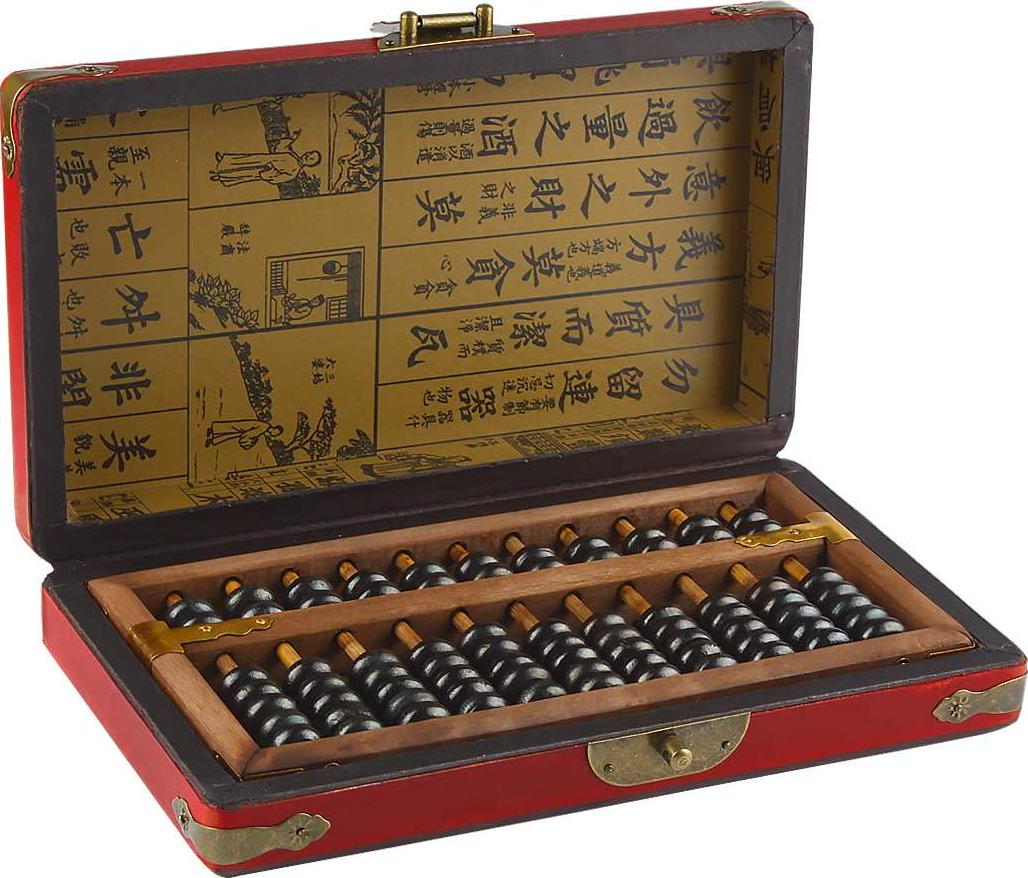 Larcele, Larcele Aging Treatment Vintage Wooden Bead Arithmetic Lacquer Abacus for Children,11 Column SP-03