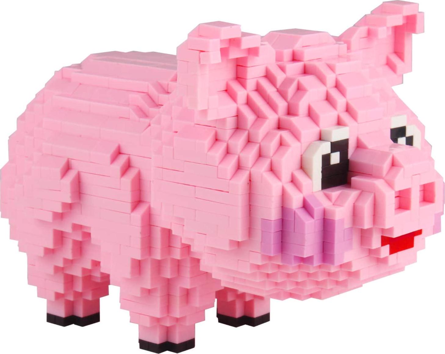 Larcele, Larcele Mini Pig Building Blocks Pet Building Toy Bricks,1547 Pieces KLJM-02 (Model 558)