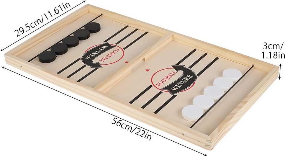 nonbrand, Large Slingshot Board Game, Fast Sling Puck Game, Family Board Games, Table Hockey Games for Adults and Kids Foosball Board Game Ice Hockey Table Game Chess Board Games Battle (Large)