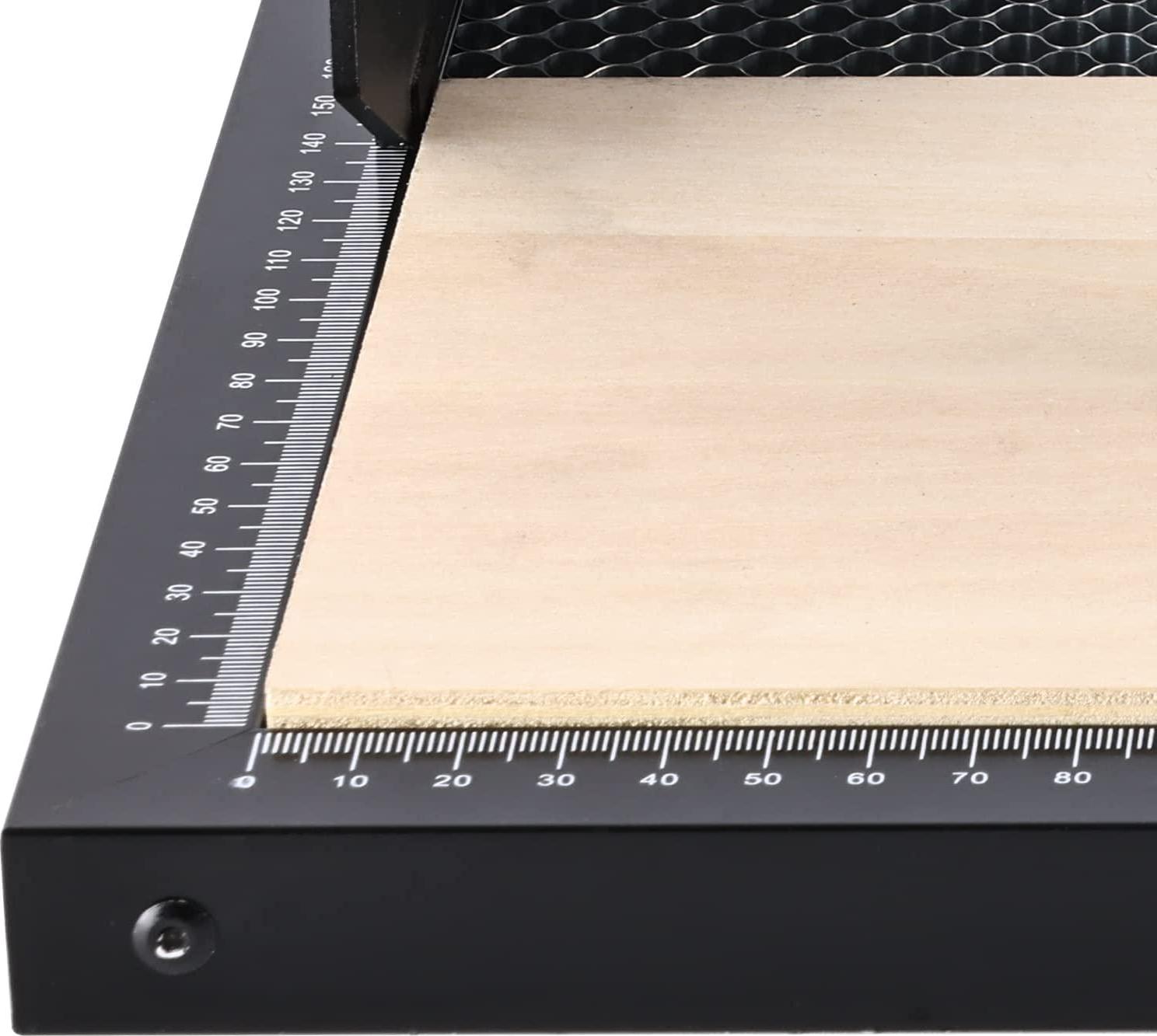 FYGamPage, Laser Honeycomb Table, 400 * 400mm Laser Cutting Bed with Scale Lines for Laser Engraver, CO2 Engraver Cutting Machine, 22mm Higher
