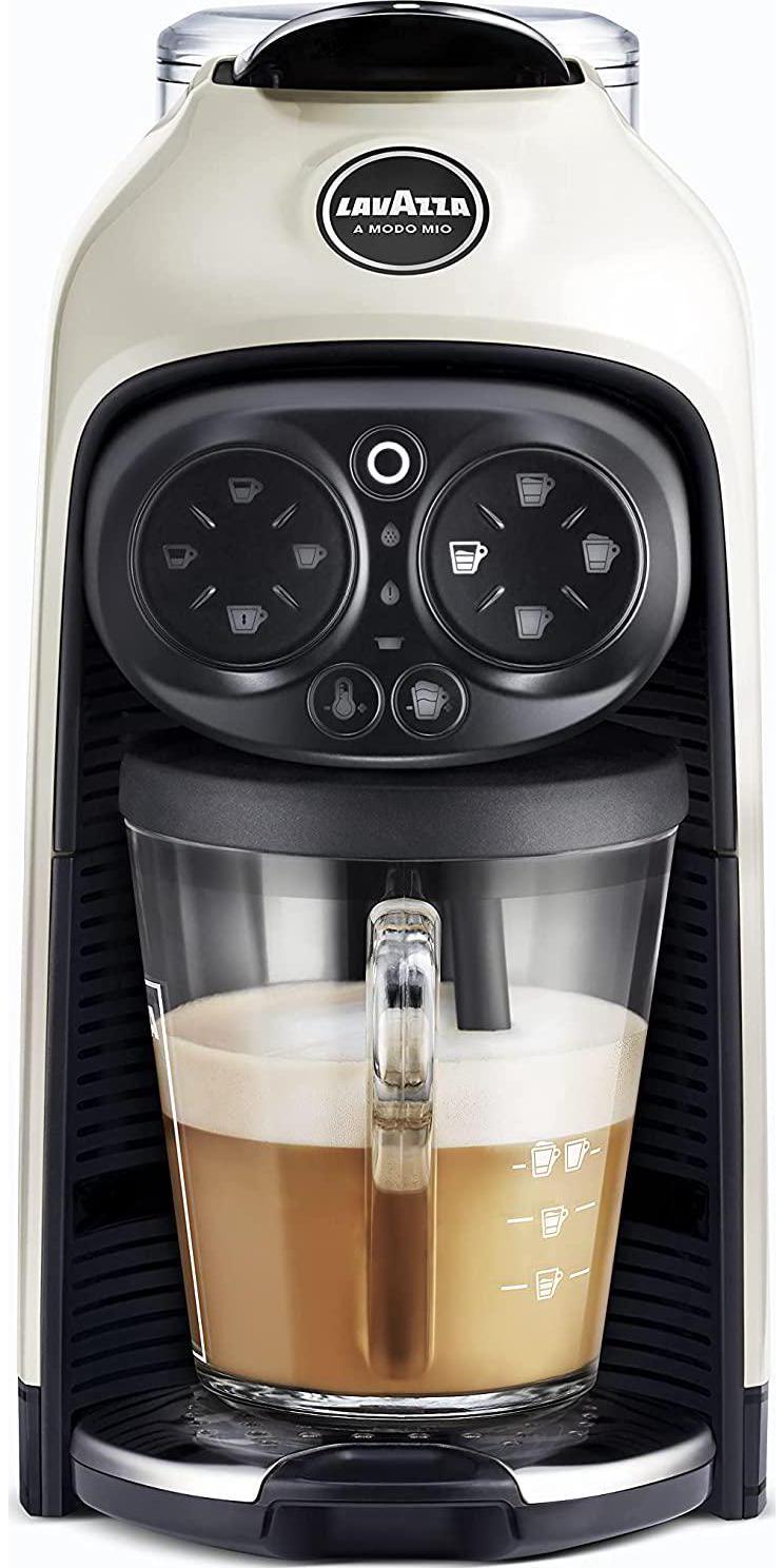 Lavazza, Lavazza A Modo Mio Deséa Capsule Coffee Machine, White Cream