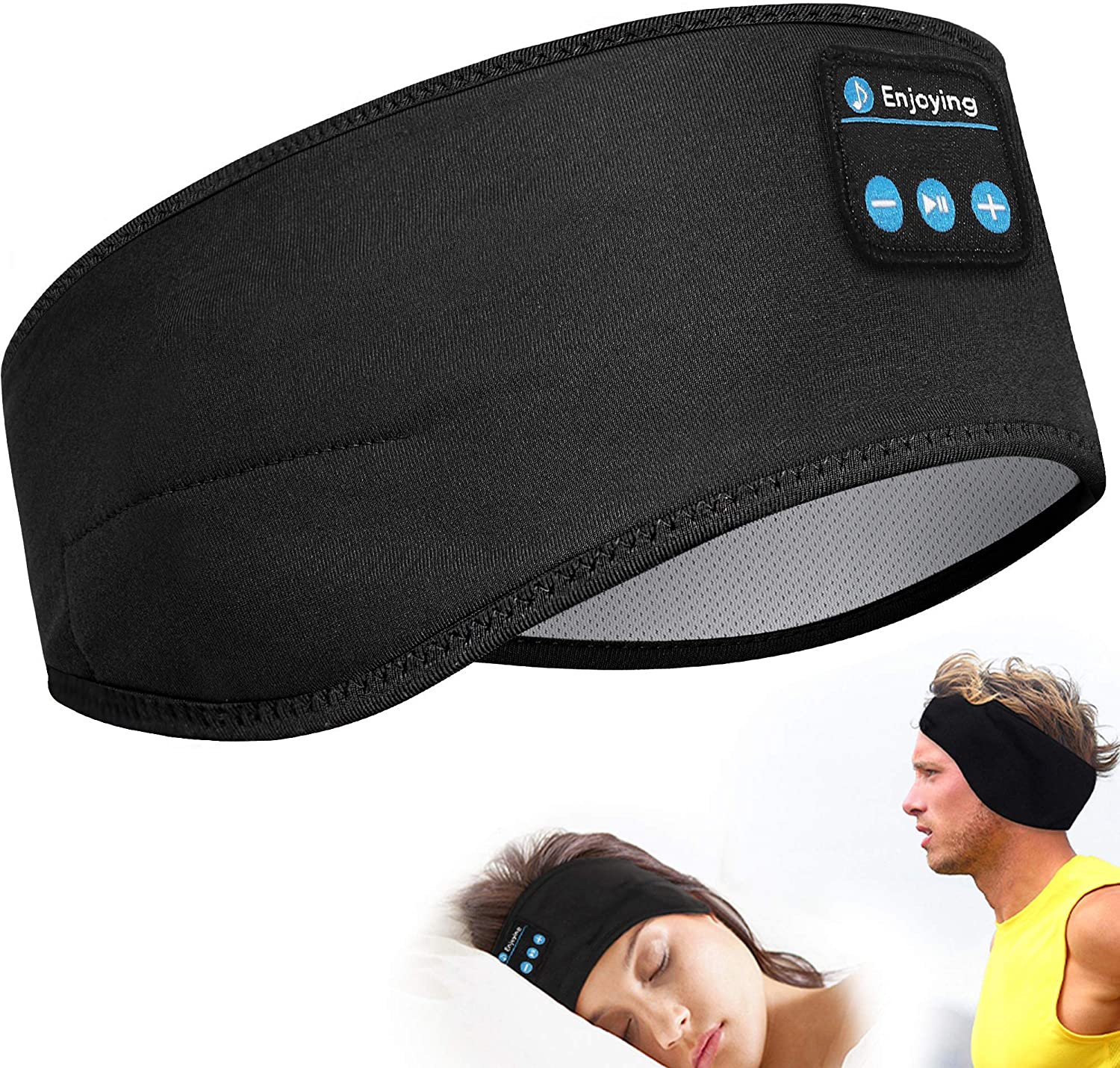 Lavince, Lavince Sleep Headphones Bluetooth Sports Headband, Wireless Sports Headband Headphones with Ultra-Thin HD Stereo Speakers Perfect for Workout,Jogging,Yoga,Insomnia,Side Sleepers,Air Travel,Meditation
