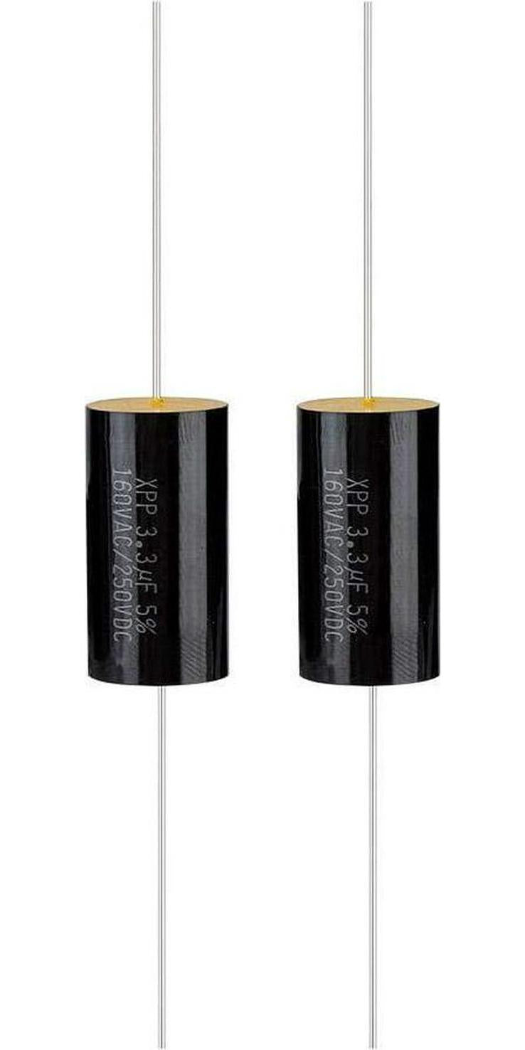 Lazmin, Lazmin 2Pcs Capacitor Frequency Divider, DC 250V 1uF/2.2uF/3.3/uF Film Capacitor for Audio Divider(3.3uf)