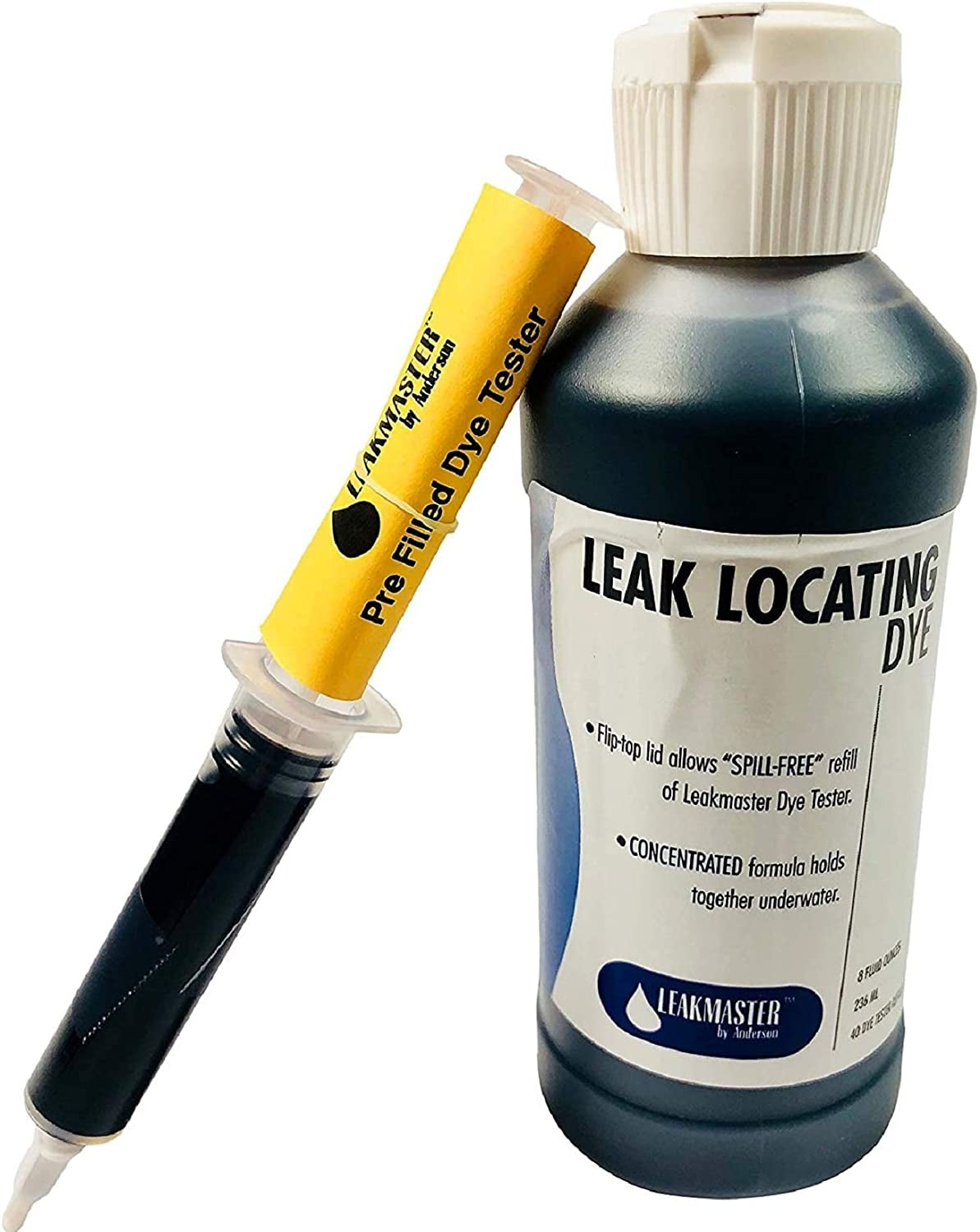 Leakmaster, Leakmaster BLUEDYE8OZ Pool DYE Leak Detection, Blue