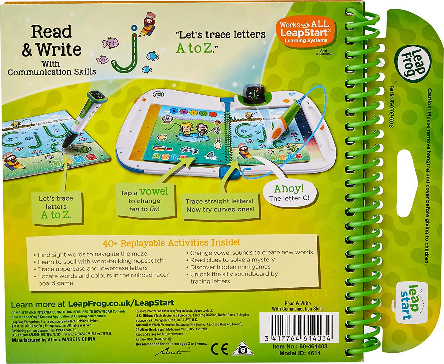 LeapFrog, LeapFrog 461403 Read and Write 3D Activity Book, Multicolour