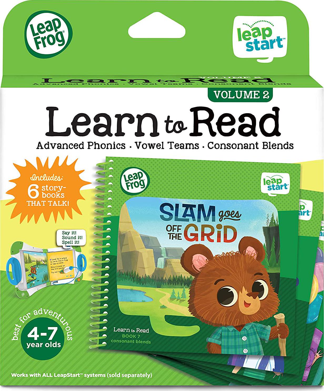 LeapFrog, LeapFrog 489803 Leapstart Advanced Learn to Read Pack (6 Story Books That Talk), Multi