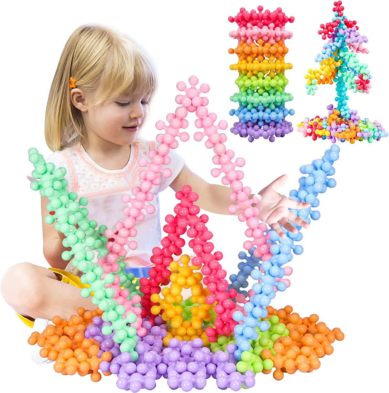 Learn2M, Learn2M 240 Pieces Building Blocks Interlocking Solid Plastic, Kids STEM Toys Educational Upgrade Building Toys Discs Sets for Preschool Boys and Girls Aged 3+, Creativity Kids Games with Storage Box