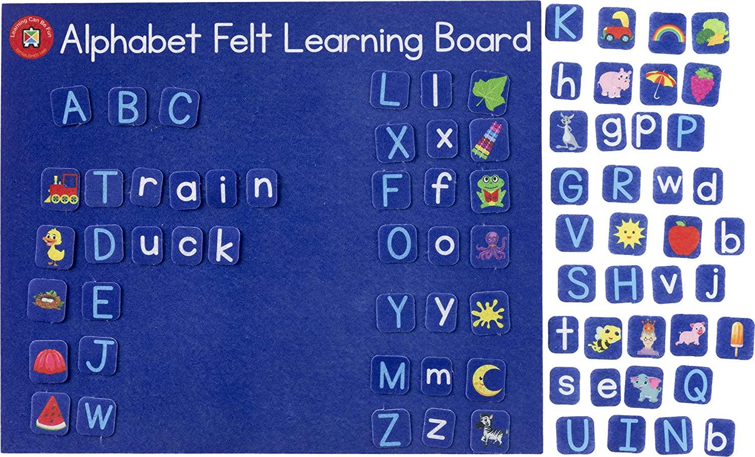Learning Can Be Fun, Learning Can Be Fun Felt Learning Board Alphabet
