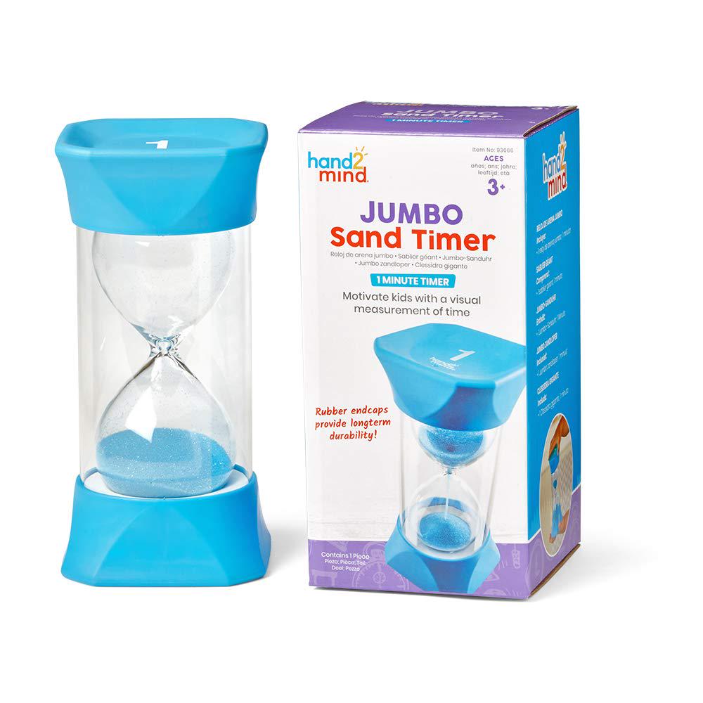 Learning Resources, Learning Resources 93066 Jumbo Sand Timer (1-Minute), Blue