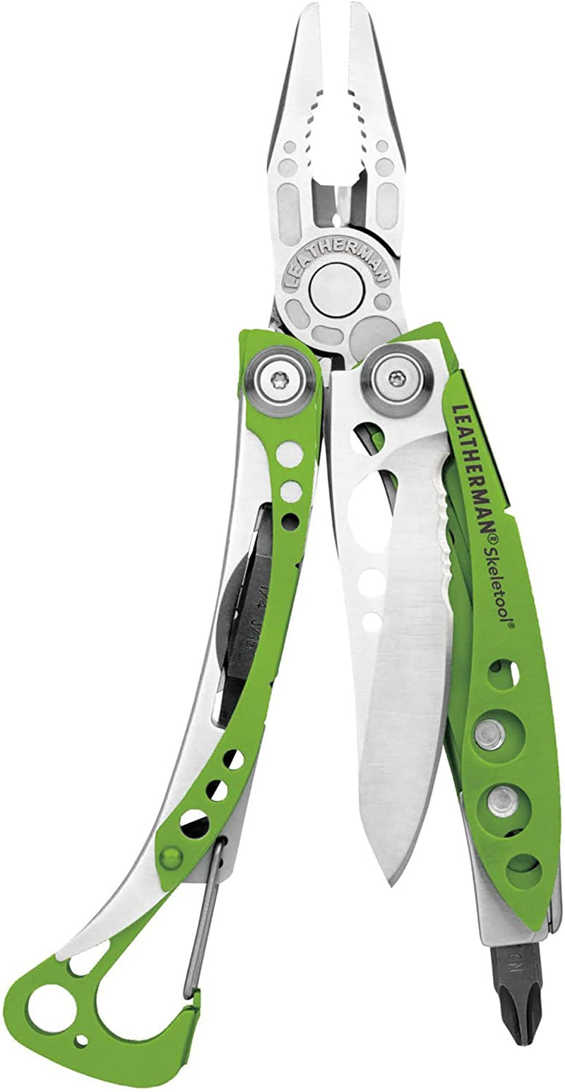 Leatherman, Leatherman Skeletool - Lightweight Multipurpose DIY Multi-Tool with 7 Essential Tools Including a Bottle Opener, Made in the USA, in Moss Green