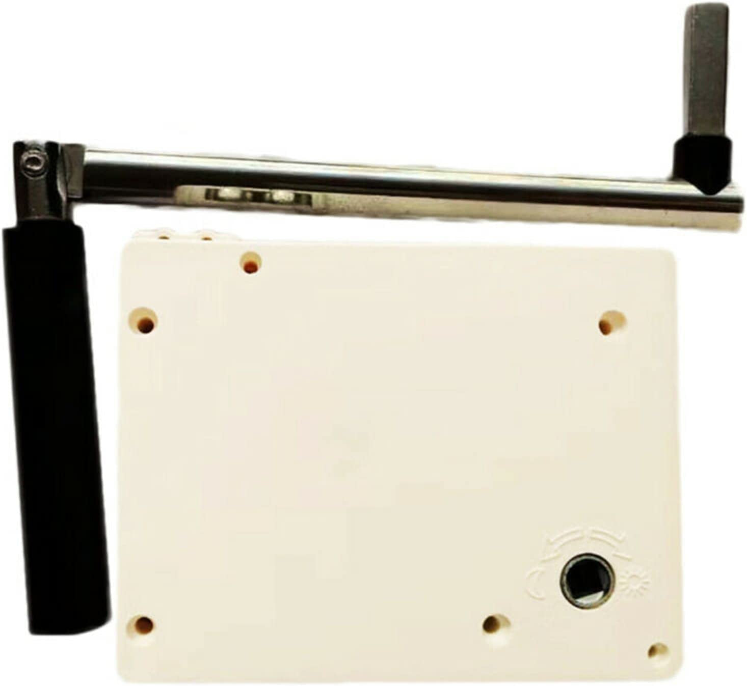 lehom, Lehom Roller Shutter White Winder Box for Modern Manual Roller Shutter Strap Coiler Roller Shutter Controller with 5 Meters Strap + Handle
