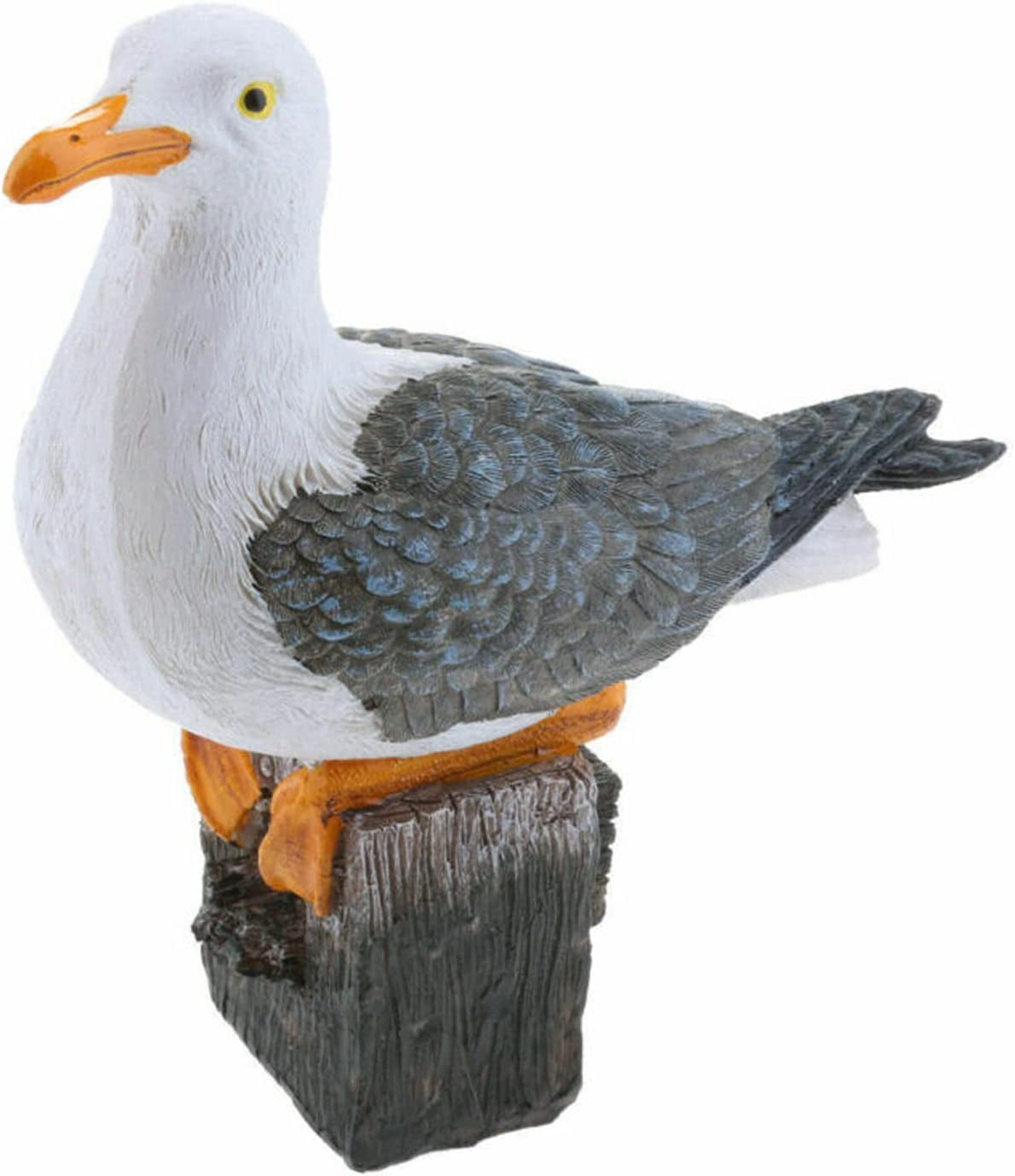 lehom, Lehom Seagull Resin Statue Bird Sculpture Garden Sculpture Decorative Bird Model Seagull Bird Crafts Seagull Ornaments