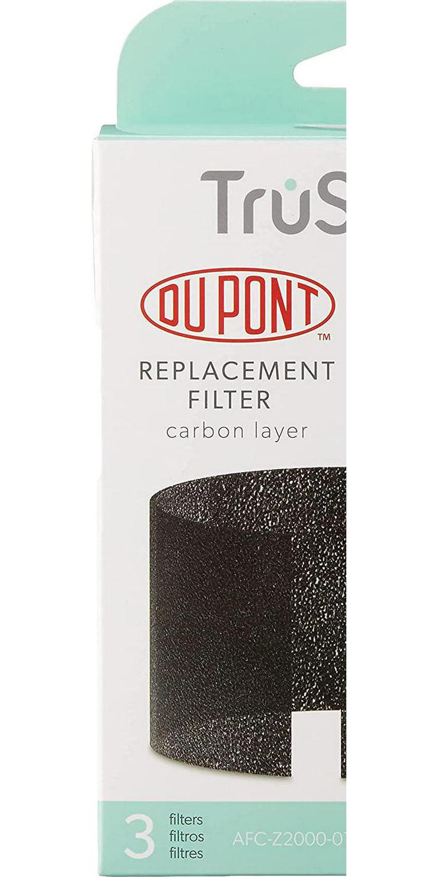 Leitz, Leitz Dupont Carbon Layer Replacement TruSens Z-2000 Air Purifier, 3 Pack, One Size, Black
