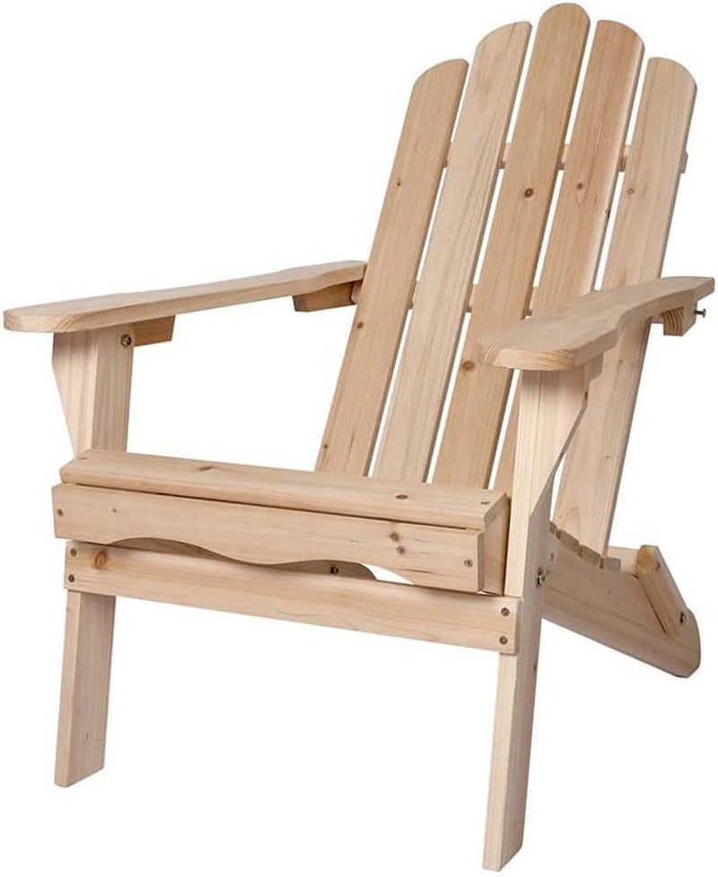 LEVEDE, Levede Adirondack Chair Outdoor Furniture Beach Chairs Wooden Patio Garden Deck