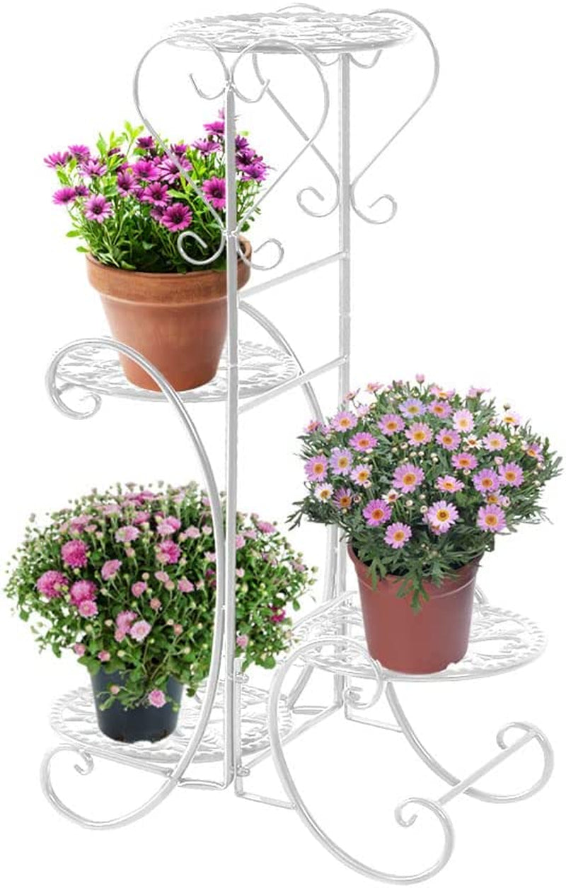 LEVEDE, Levede Plant Stand Outdoor Indoor Metal Flower Pots Rack Corner Planter Shelf