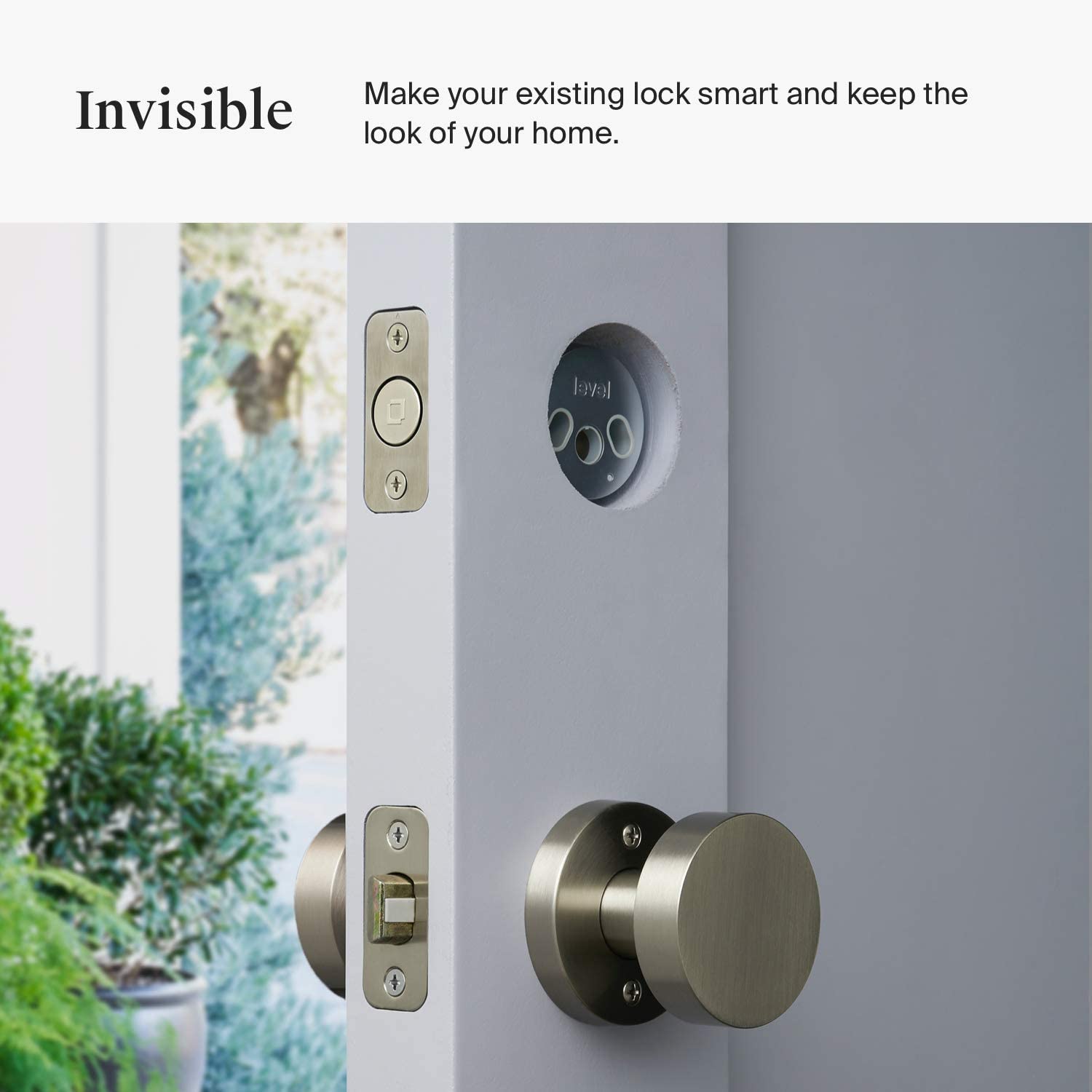 Level, Level Bolt, The Invisible Smart Lock. Bluetooth Deadbolt, Keyless Entry, Smartphone Access, Sharing, and Simple Installation
