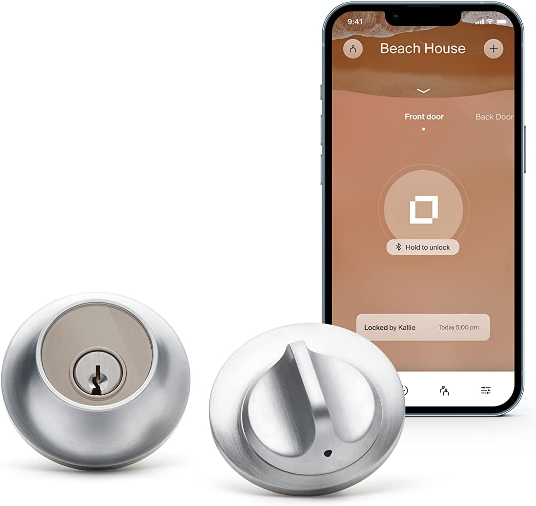 Level, Level Touch, Keyless Entry Using Touch, a Key Card, or Smartphone. Bluetooth Enabled, Homekit Compatible - Matte Black