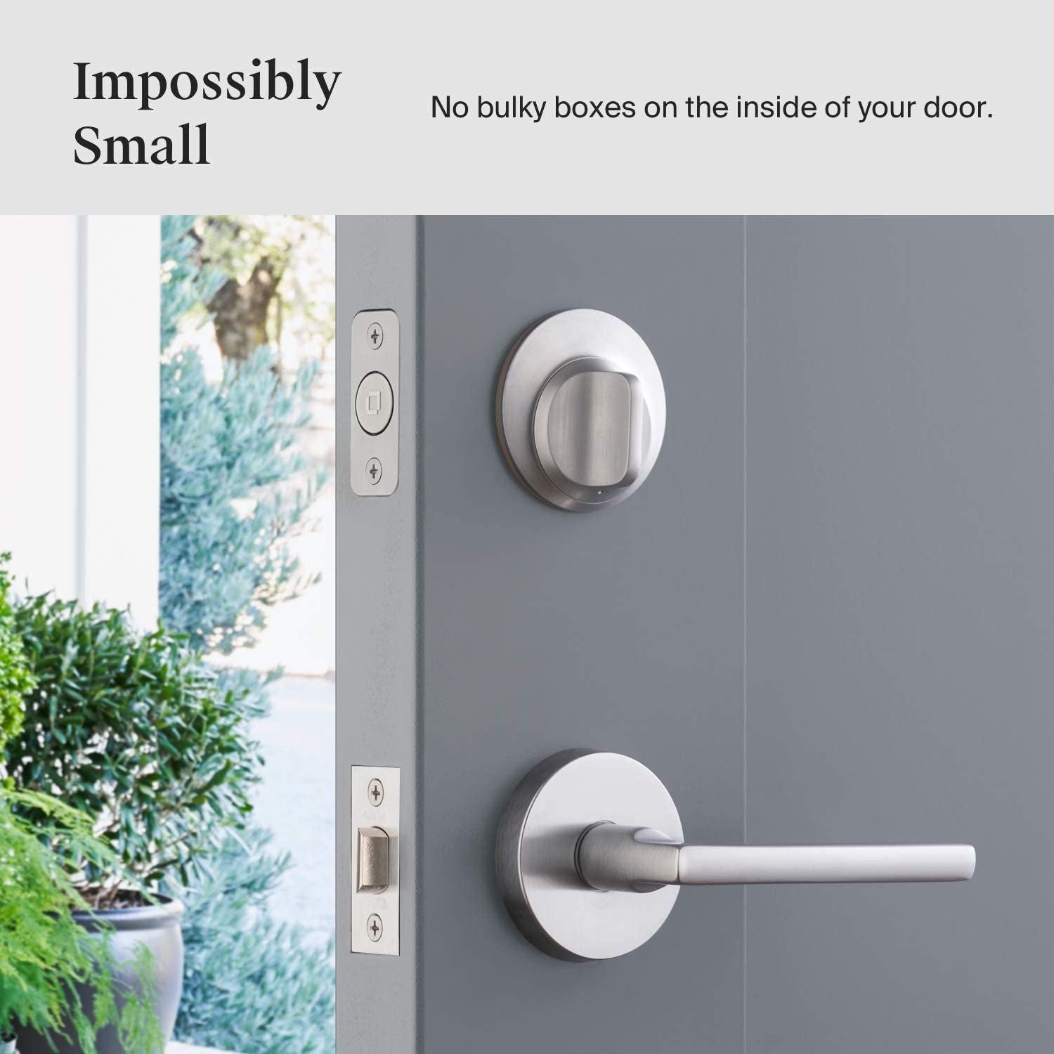 Level, Level Touch, Keyless Entry Using Touch, a Key Card, or Smartphone. Bluetooth Enabled, Homekit Compatible - Satin Chrome