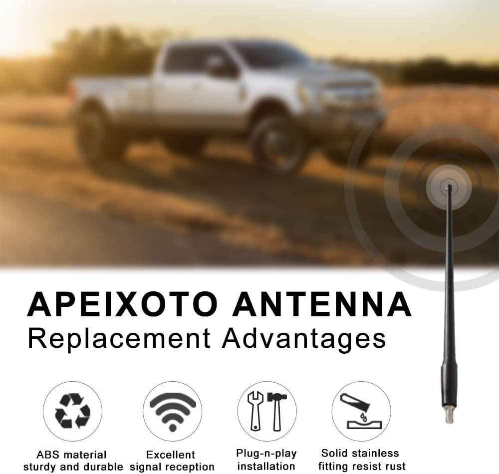 Apeixoto, Liberty Radio Antenna 13-inch for 2007-2018 Jeep Wrangler JK JL Replaces# A1J-JEP17 5064351AB Flexible Rubber Antenna