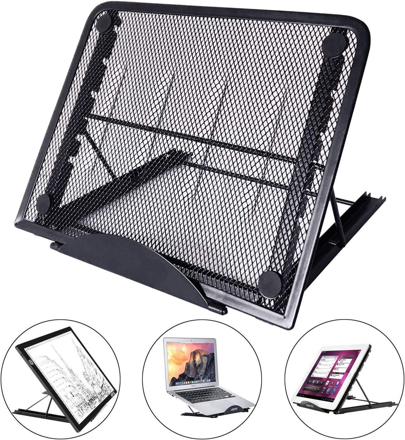 LURICO, Light Box Pad Stand, Multifunction 7 Angle Points Skidding Prevented Stand LED Light Table/Huion Laptop LED Light Table A4 LB4 L4S and Most tracing Ligh Box pad
