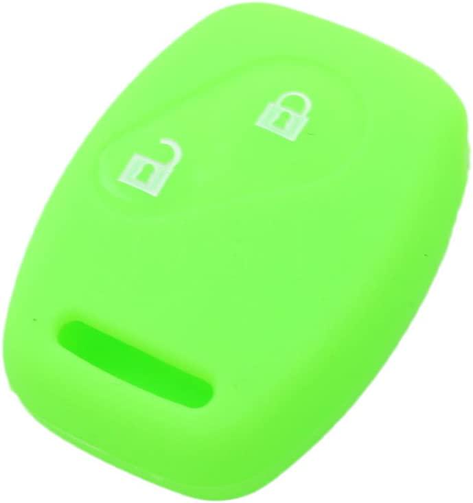 BROVACS, (Light Green) - Fassport Silicone Cover Skin Jacket fit for Honda 2 Button Remote Key CV9200 Light Green