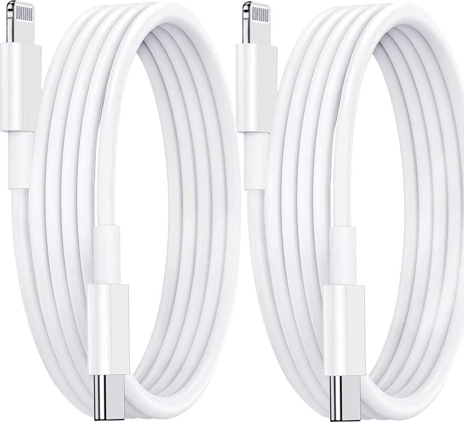 FEINODI, Lightning to USB C Cable, iPhone Fast Charge Cable 2Pack 1M Lightning Cable Compatible with iPhone 13 12/11/XR/XS/X/8/7/iPad, Supports 20W PD Charger