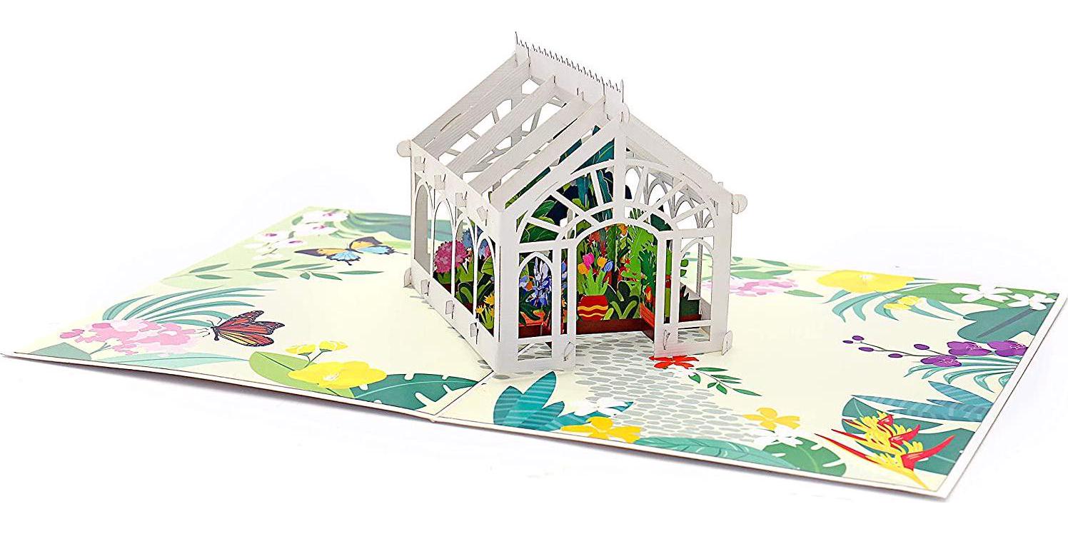 Liif, Liif Mother's Day Greenhouse Pop Up Card, 3D Greeting Cards for All Occasions, Birthday, Valentines Day, Mother's Day, Father's Day, Wedding Card, Anniversary Card,for Her, Moms, Wife