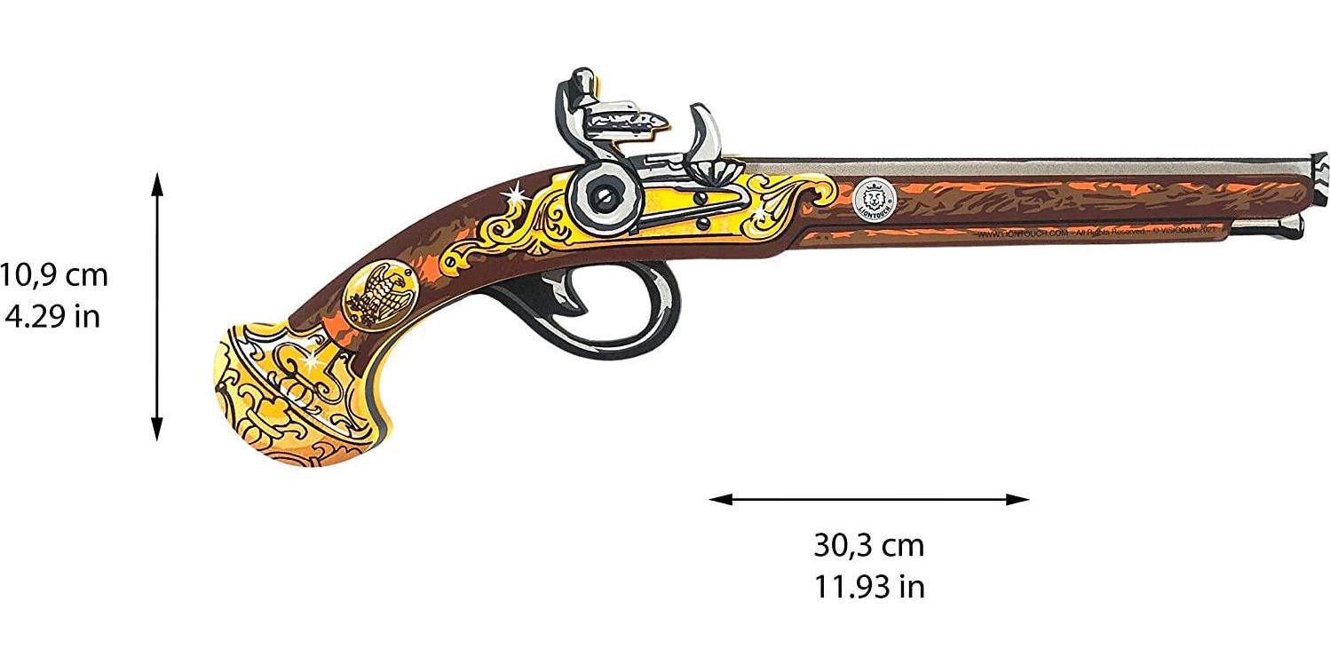 Liontouch, Liontouch 18213LT Napoléon Pistol for Kids | Pretend Play Foam Toy