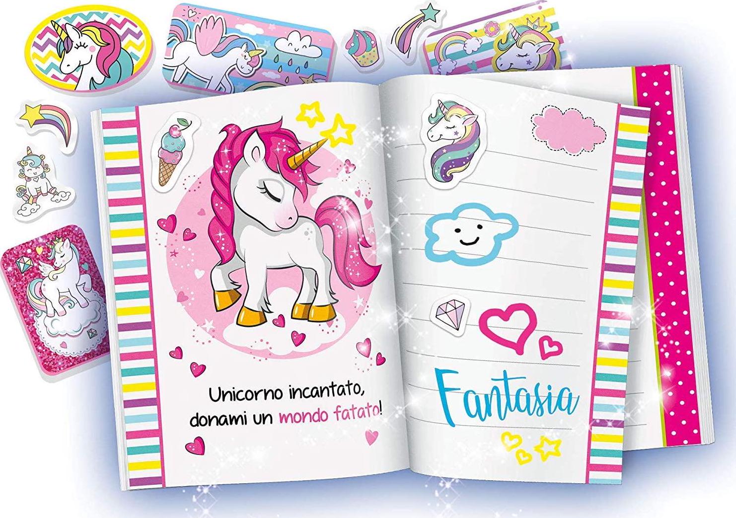 Lisciani, Lisciani 73641 LICORNES The Unicorns Secret Diary, Multicolour