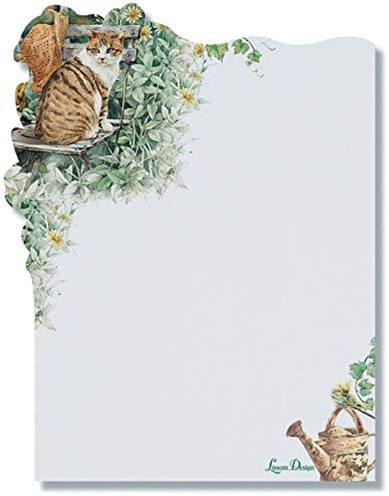 Lissom Design, Lissom Design Diecut Sticky Notepad, 4.5 X 4.38-Inches, Purrfect Sunny Day