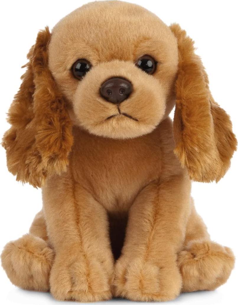 Living Nature, Living Nature Soft Toy - Plush Pet Animal, Cocker Spaniel Puppy (16cm) - Realistic Soft Toy with Educational Fact Tags