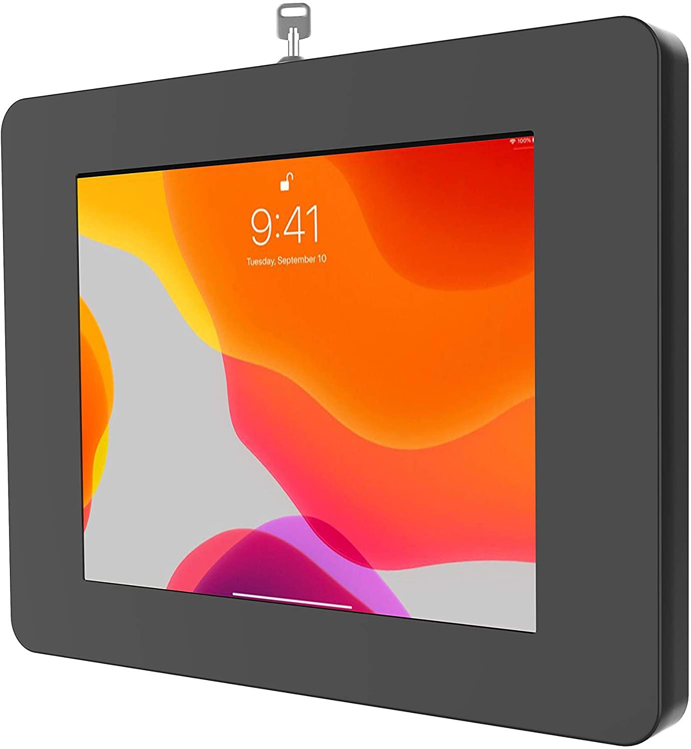 CTA Digital, Locking Wall Mount - CTA Paragon Premium Locking Wall Mount Enclosure for iPad 7th/ 8th/ 9th Gen, iPad Air 4, Galaxy Tab, Lenovo Tab 4, Surface Go, Galaxy Tab S5E, Zebra Tablets, and More (PAD-PARAW)