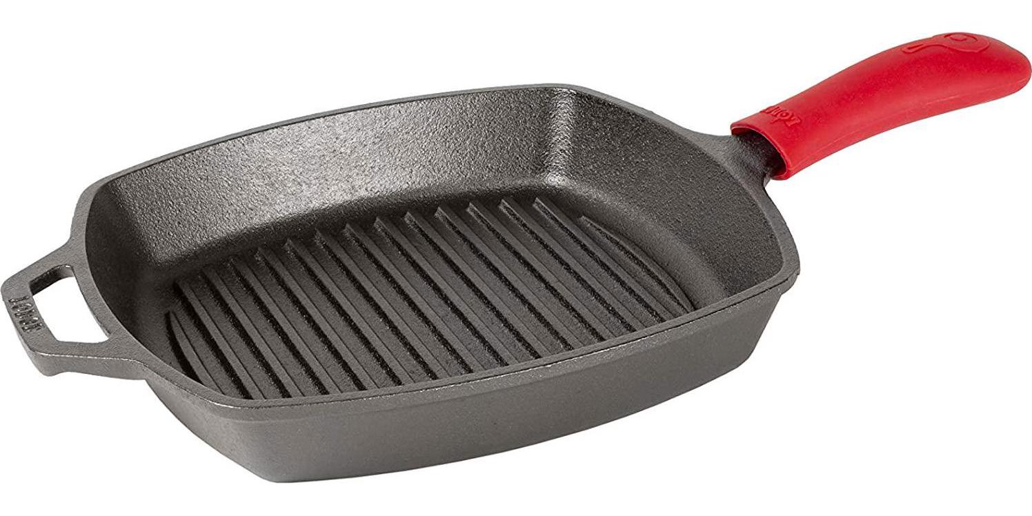 Lodge, Lodge Manufacturing Company Lodge Cast Iron 10.5-inch Square Grill Pan, Black