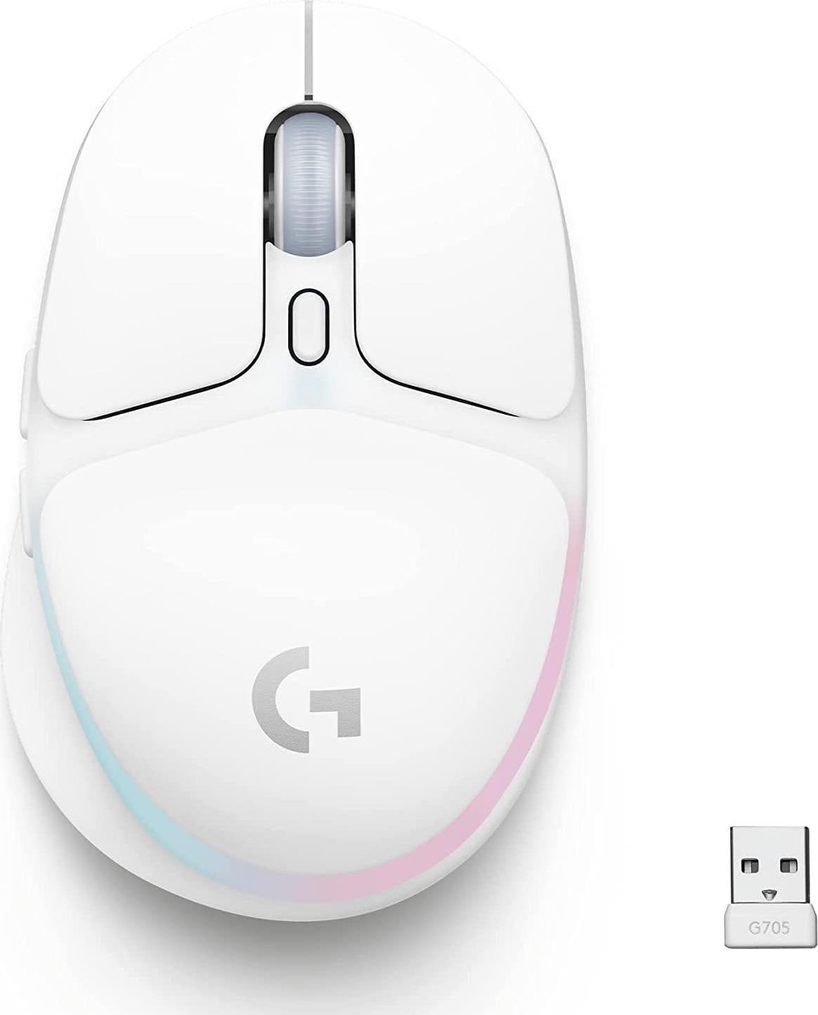 Logitech G, Logitech G705 Wireless Gaming Mouse - White